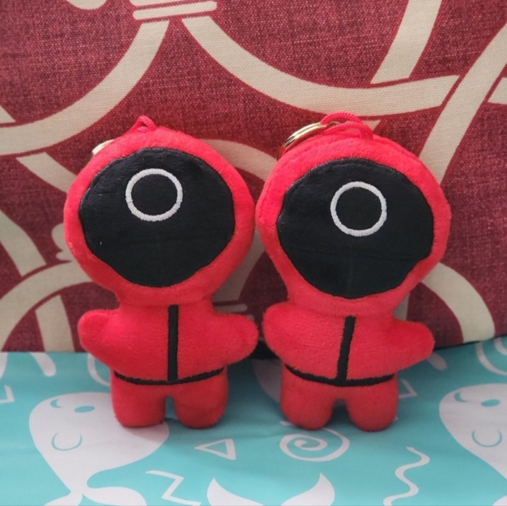 Squid Game Mini Plush Keychains Taito Sega Round 1 Round One Taito Miniso Smoko